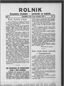 Rolnik : bezpłatny dodatek : wychodzi co tydzień 1927.04.21, R. 4, nr 16