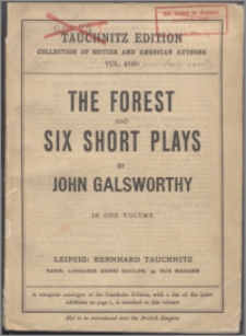 The forest and six short plays