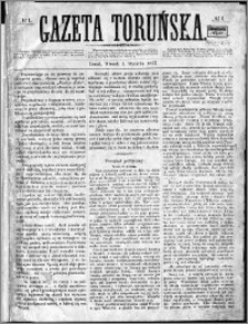 Gazeta Toruńska 1867, R. 1, nr 1
