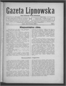 Gazeta Lipnowska : organ Powiatowego Związku Komunalnego 1929.03.16, R. 1, nr 3