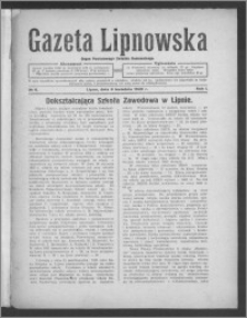 Gazeta Lipnowska : organ Powiatowego Związku Komunalnego 1929.04.06, R. 1, nr 6