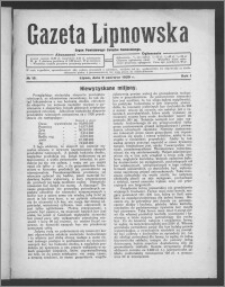 Gazeta Lipnowska : organ Powiatowego Związku Komunalnego 1929.06.09, R. 1, nr 15