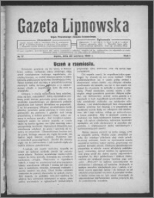 Gazeta Lipnowska : organ Powiatowego Związku Komunalnego 1929.06.23, R. 1, nr 17