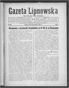 Gazeta Lipnowska : organ Powiatowego Związku Komunalnego 1929.06.29, R. 1, nr 18