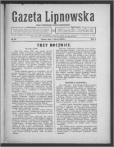 Gazeta Lipnowska : organ Powiatowego Związku Komunalnego 1929.07.07, R. 1, nr 19