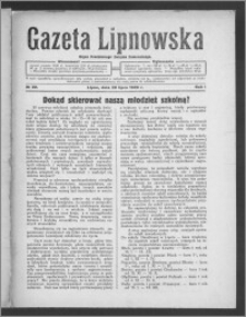 Gazeta Lipnowska : organ Powiatowego Związku Komunalnego 1929.07.28, R. 1, nr 22