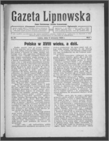 Gazeta Lipnowska : organ Powiatowego Związku Komunalnego 1929.08.11, R. 1, nr 24