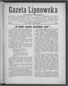Gazeta Lipnowska : organ Powiatowego Związku Komunalnego 1929.09.01, R. 1, nr 27