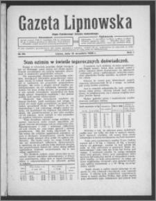 Gazeta Lipnowska : organ Powiatowego Związku Komunalnego 1929.09.15, R. 1, nr 29