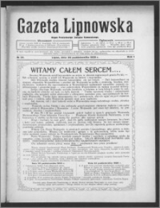 Gazeta Lipnowska : organ Powiatowego Związku Komunalnego 1929.10.23, R. 1, nr 34