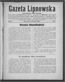 Gazeta Lipnowska : organ Powiatowego Związku Komunalnego 1929.11.10, R. 1, nr 36