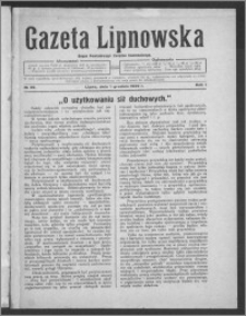 Gazeta Lipnowska : organ Powiatowego Związku Komunalnego 1929.12.01, R. 1, nr 39