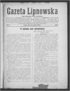 Gazeta Lipnowska : organ Powiatowego Związku Komunalnego 1929.12.15, R. 1, nr 41