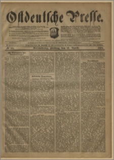 Ostdeutsche Presse. J. 25, № 85 (12 kwietnia 1901)