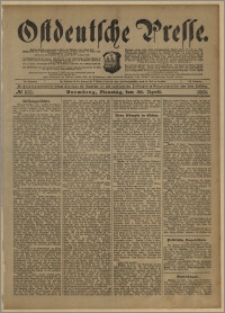 Ostdeutsche Presse. J. 25, № 100 (30 kwietnia 1901)