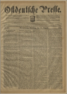 Ostdeutsche Presse. J. 25, № 199 (25 sierpnia 1901)