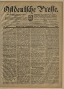 Ostdeutsche Presse. J. 25, № 216 (14 września 1901)