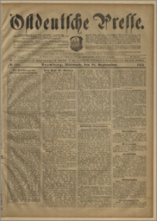 Ostdeutsche Presse. J. 25, № 219 (18 września 1901)