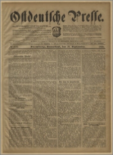 Ostdeutsche Presse. J. 25, № 222 (21 września 1901)