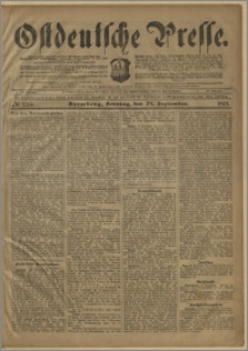 Ostdeutsche Presse. J. 25, № 229 (29 września 1901)