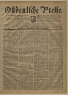 Ostdeutsche Presse. J. 25, № 240 (12 października 1901)