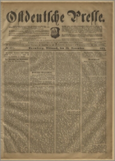 Ostdeutsche Presse. J. 25, № 273 (20 listopada 1901)