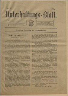 Unterhaltungs-Blatt. Nr. 7 (14 lutego 1901) / redaktor odpowiedzialny H. Singer