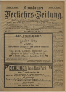 Bromberger Verkehrs-Zeitung : Ungemein wirksames Anzeigenblatt des deutschen Ostens. № 371 (kwiecień 1901)