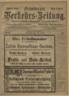 Bromberger Verkehrs-Zeitung : Ungemein wirksames Anzeigenblatt des deutschen Ostens. № 381 (czerwiec 1901)