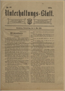 Unterhaltungs-Blatt. Nr. 18 (2 maja 1901) / redaktor odpowiedzialny H. Singer