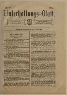 Unterhaltungs-Blatt. Nr. 19 (9 maja 1901) / redaktor odpowiedzialny H. Singer