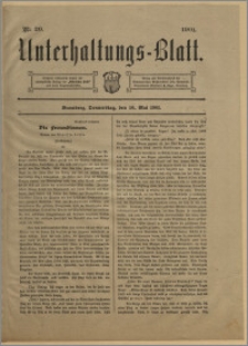 Unterhaltungs-Blatt. Nr. 20 (16 maja 1901) / redaktor odpowiedzialny H. Singer