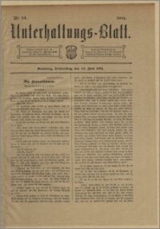 Unterhaltungs-Blatt. Nr. 24 (13 czerwca 1901) / redaktor odpowiedzialny H. Singer