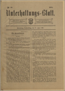 Unterhaltungs-Blatt. Nr. 26 (27 czerwca 1901) / redaktor odpowiedzialny H. Singer