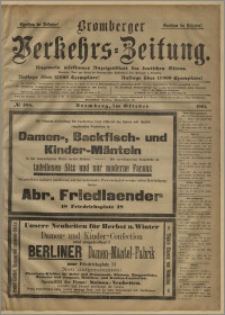 Bromberger Verkehrs-Zeitung : Ungemein wirksames Anzeigenblatt des deutschen Ostens. № 398 (październik 1901)