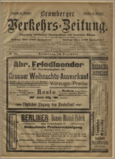 Bromberger Verkehrs-Zeitung : Ungemein wirksames Anzeigenblatt des deutschen Ostens. № 406 (grudzień 1901)