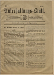 Unterhaltungs-Blatt. Nr. 51 (19 grudnia 1901) / redaktor odpowiedzialny H. Singer