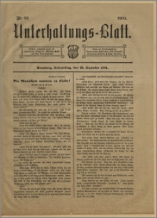 Unterhaltungs-Blatt. Nr. 52 (26 grudnia 1901) / redaktor odpowiedzialny H. Singer