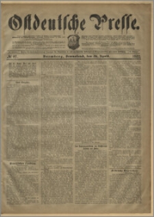 Ostdeutsche Presse. J. 26, № 97 (26 kwietnia 1902)