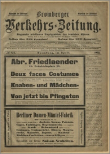 Bromberger Verkehrs-Zeitung : Ungemein wirksames Anzeigenblatt des deutschen Ostens. № 425 (kwiecień 1902)