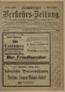 Bromberger Verkehrs-Zeitung : Ungemein wirksames Anzeigenblatt des deutschen Ostens. № 434 (czerwiec 1902)