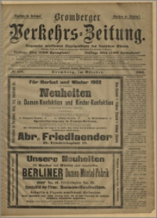 Bromberger Verkehrs-Zeitung : Ungemein wirksames Anzeigenblatt des deutschen Ostens. № 449 (październik 1902)