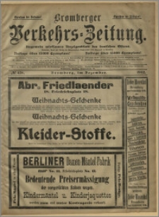 Bromberger Verkehrs-Zeitung : Ungemein wirksames Anzeigenblatt des deutschen Ostens. № 458 (grudzień 1902)