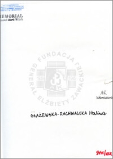 Głażewska Rachwalska Halina