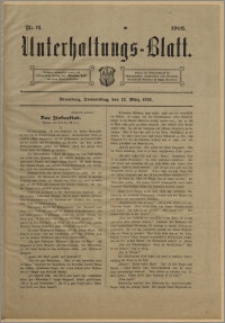 Unterhaltungs-Blatt. Nr. 11 (13 marca 1902) / redaktor odpowiedzialny H. Singer