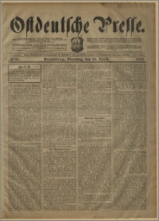 Ostdeutsche Presse. J. 27, № 98 (28 kwietnia 1903)