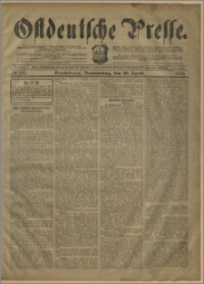 Ostdeutsche Presse. J. 27, № 100 (30 kwietnia 1903)