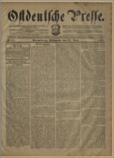 Ostdeutsche Presse. J. 27, № 122 (27 maja 1903)