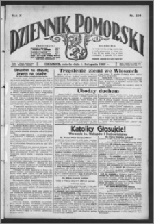 Dziennik Pomorski 1930.11.01, R. 10, nr 254