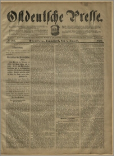 Ostdeutsche Presse. J. 27, № 178 (1 sierpnia 1903)